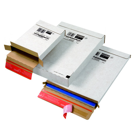 Courrier express box Pochette en carton adaptable en hauteur.