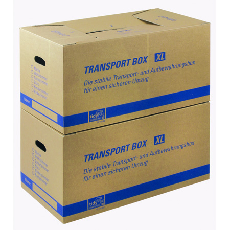 Transportboxen aus stabiler Doppelwelle Nutzen Sie die Archivtransportbox für Ihren Umzug oder für Ihr Archiv.